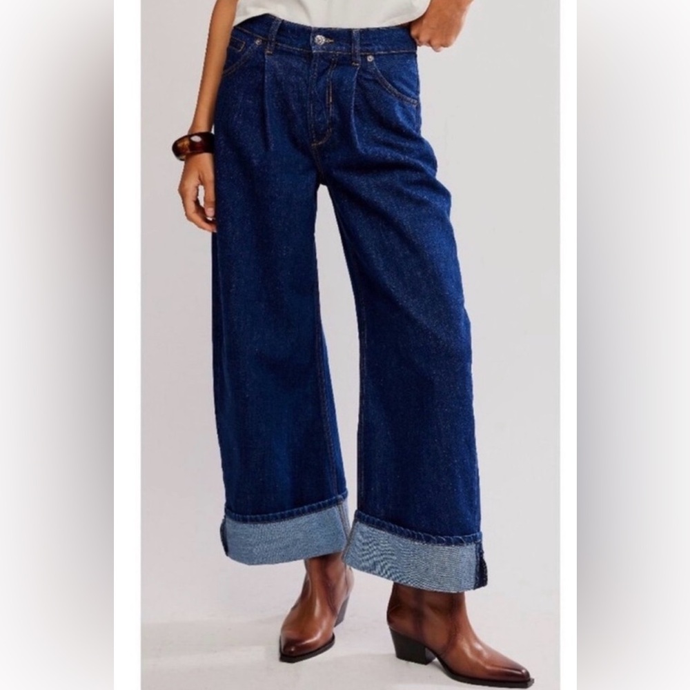 Free people Alia Wide-Leg Cuffed - Picture 2 of 5